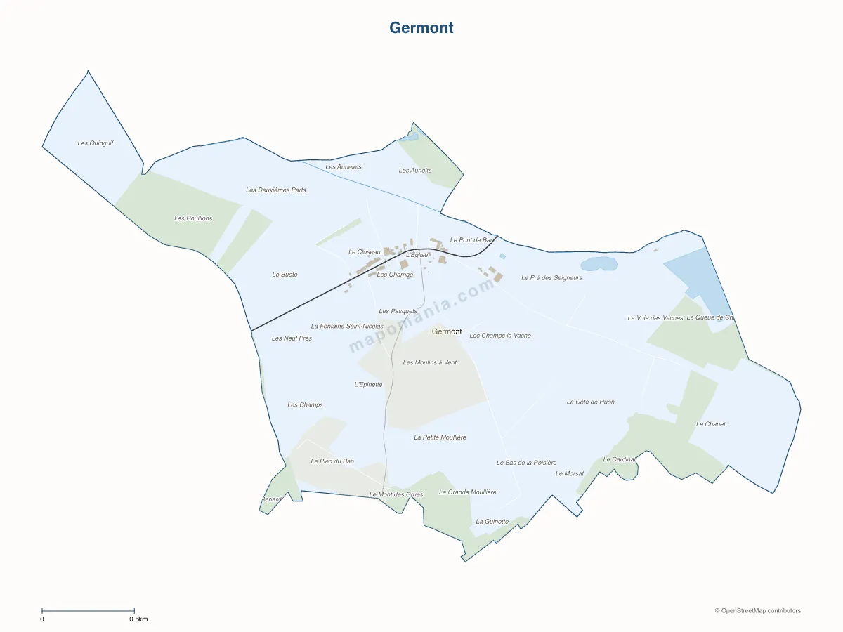 Carte de Germont à personnaliser