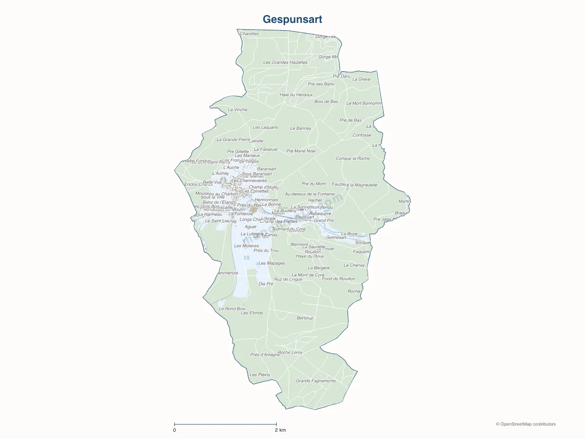 Carte de Gespunsart à personnaliser