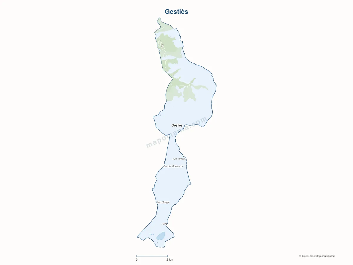 Carte de Gestiès à personnaliser