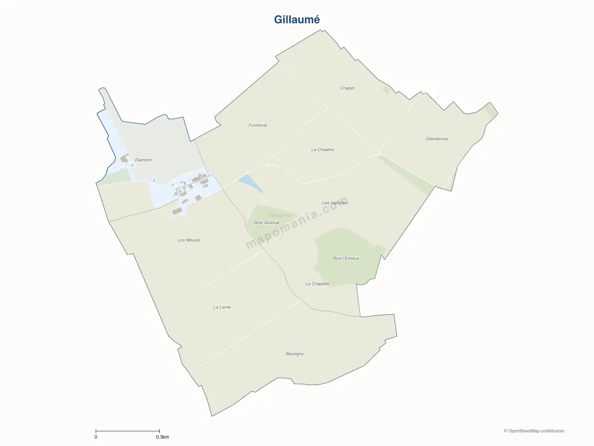 Carte de Gillaumé à personnaliser
