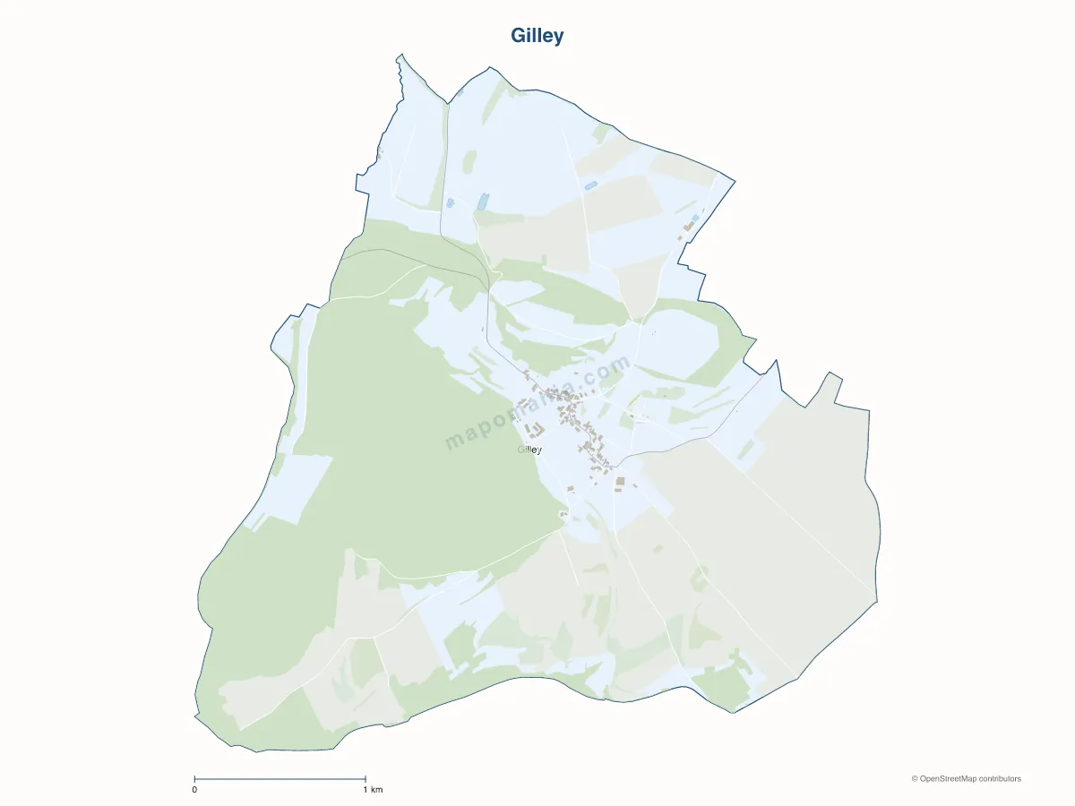 Carte de Gilley à personnaliser