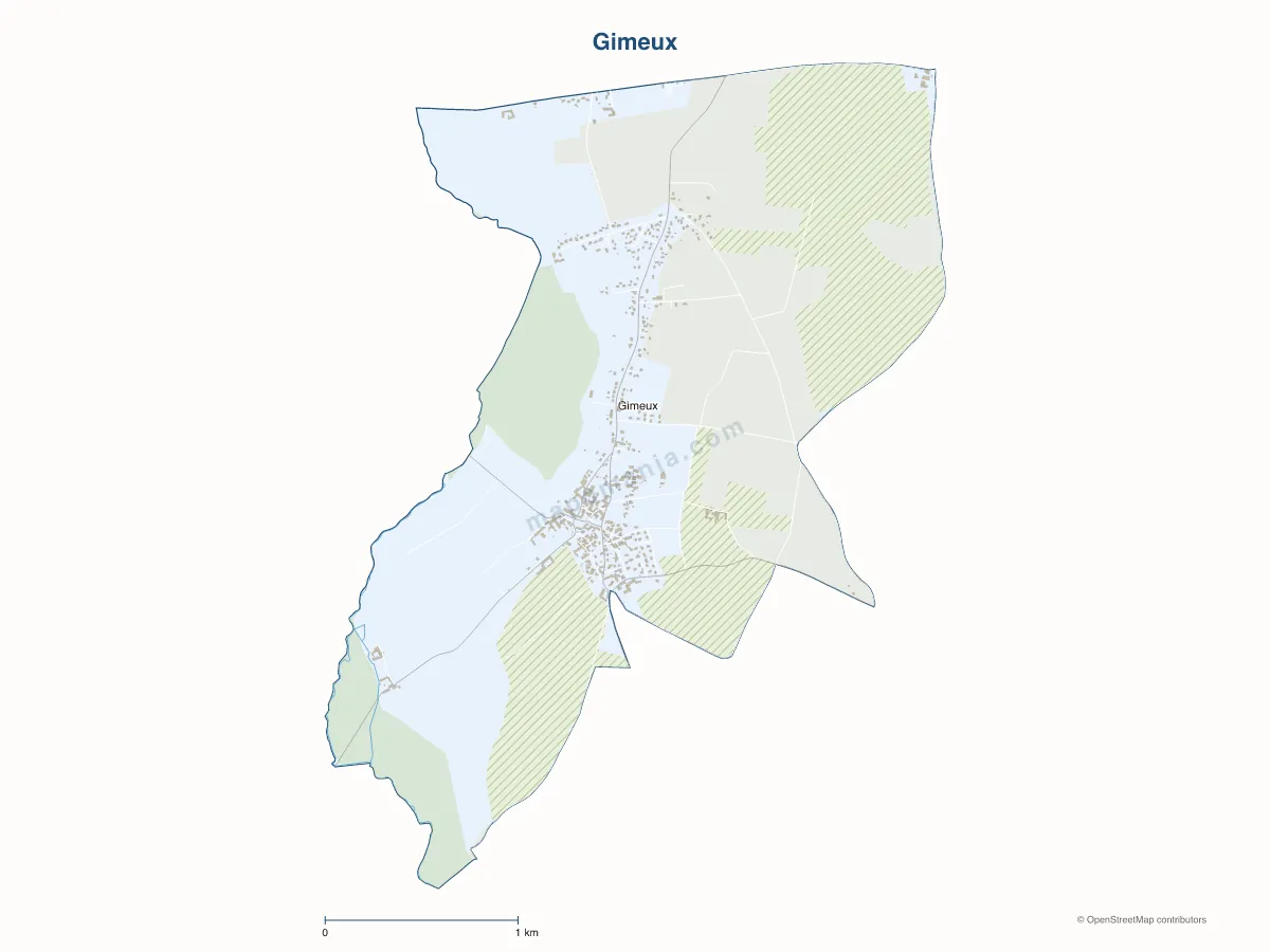 Carte de Gimeux à personnaliser