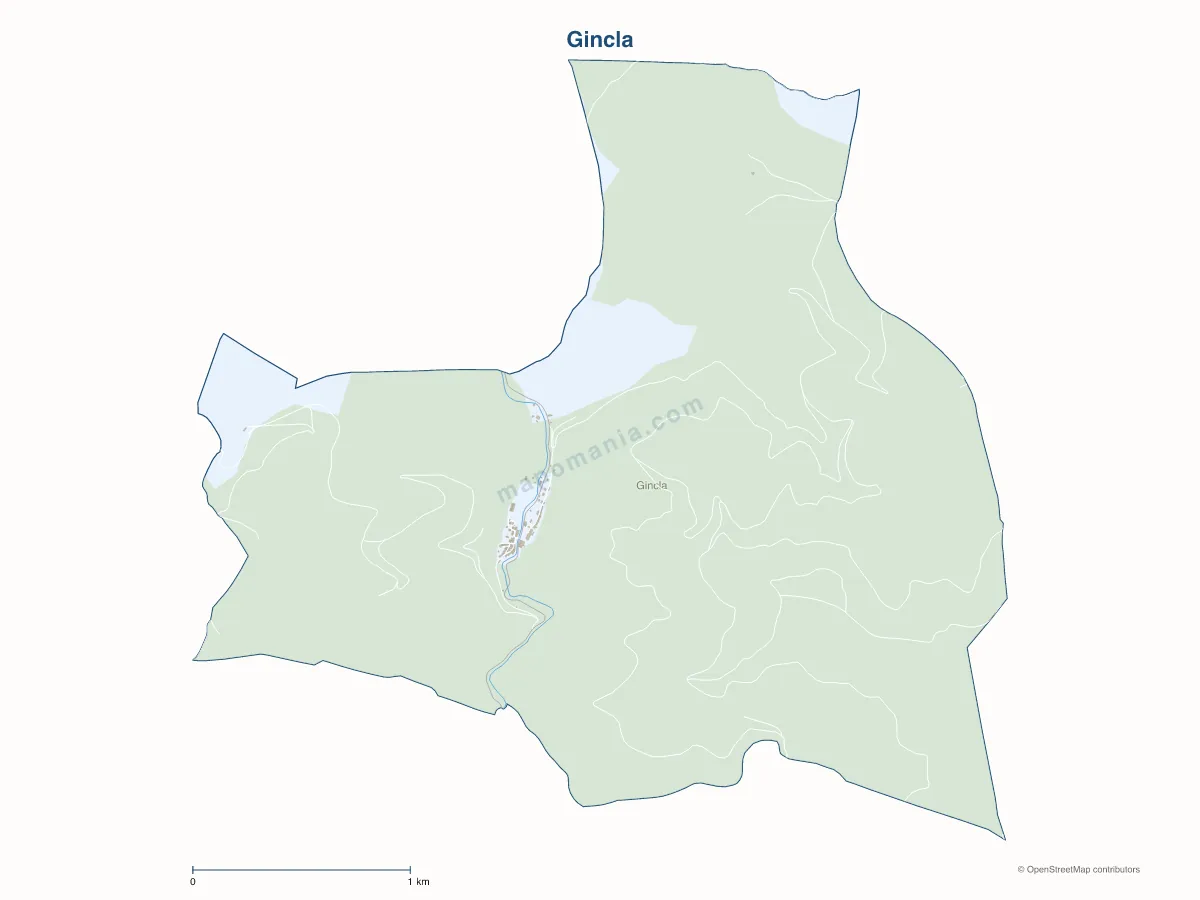 Carte de Gincla à personnaliser