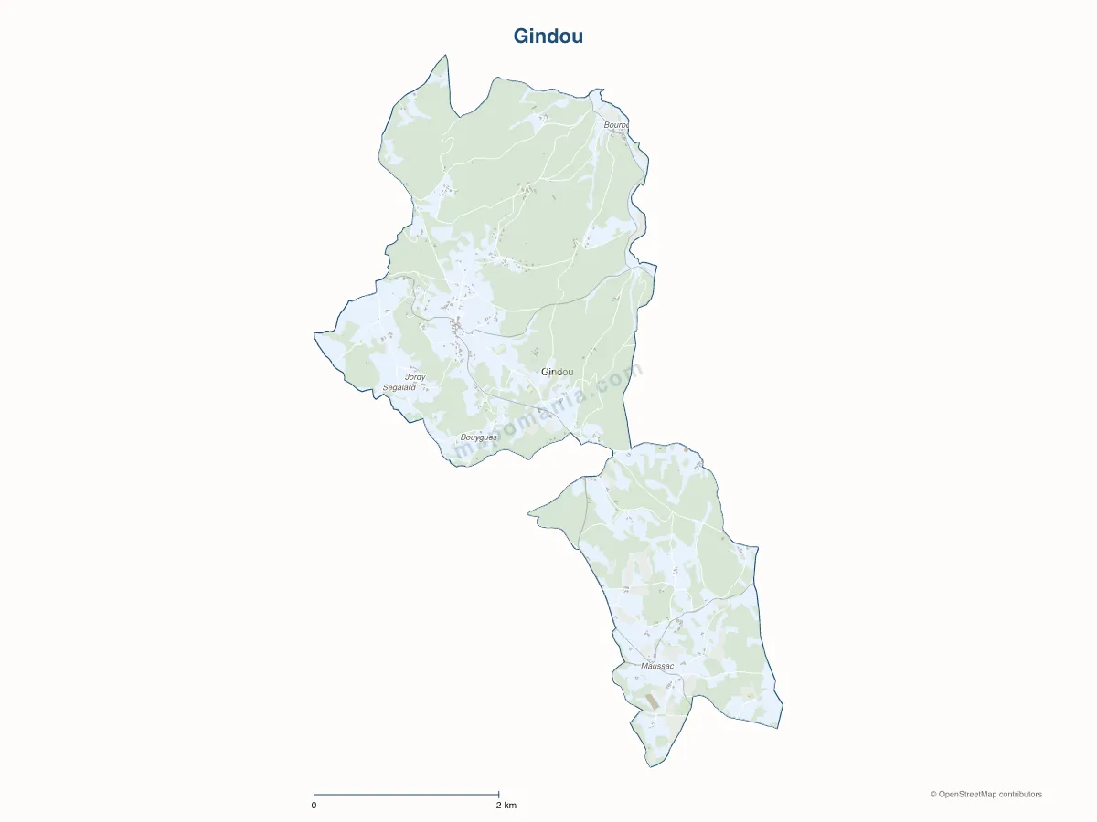 Carte de Gindou à personnaliser