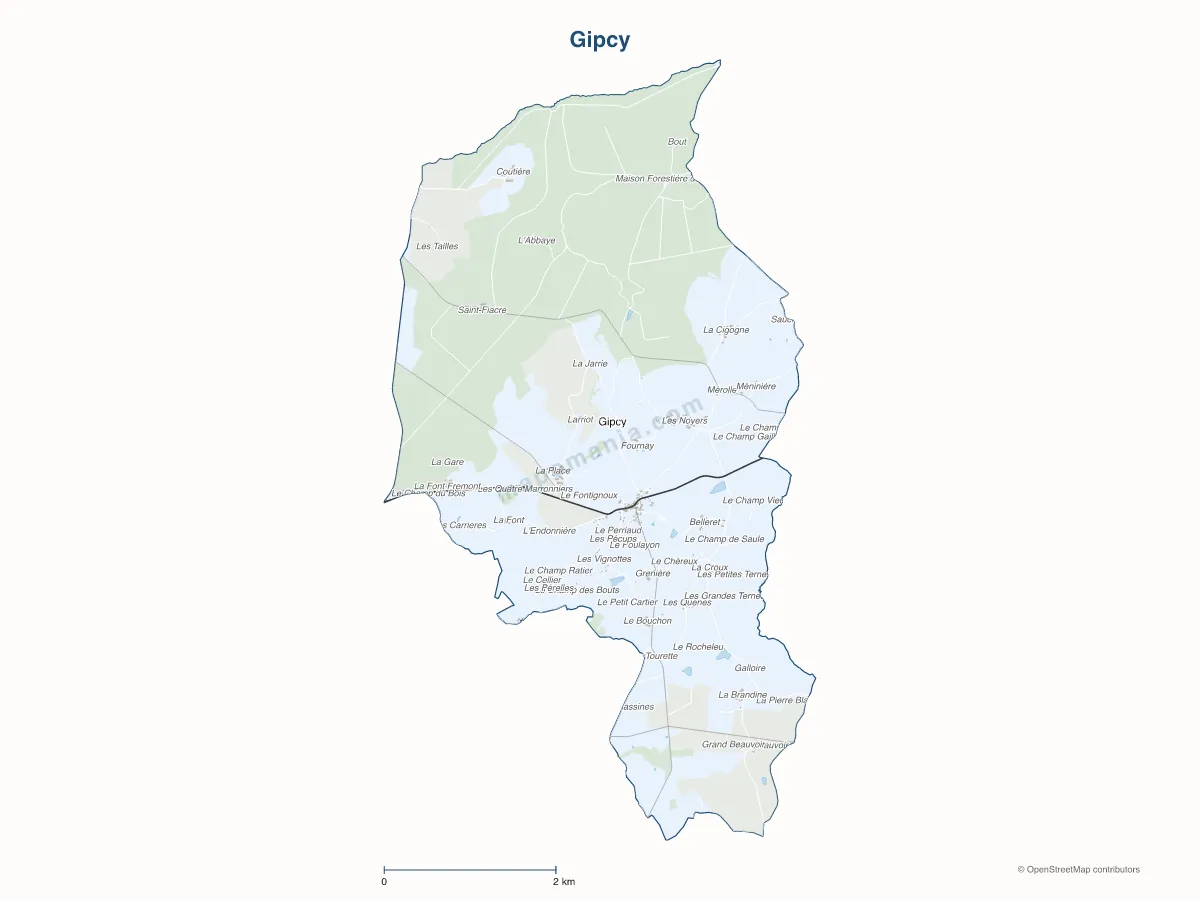 Carte de Gipcy à personnaliser