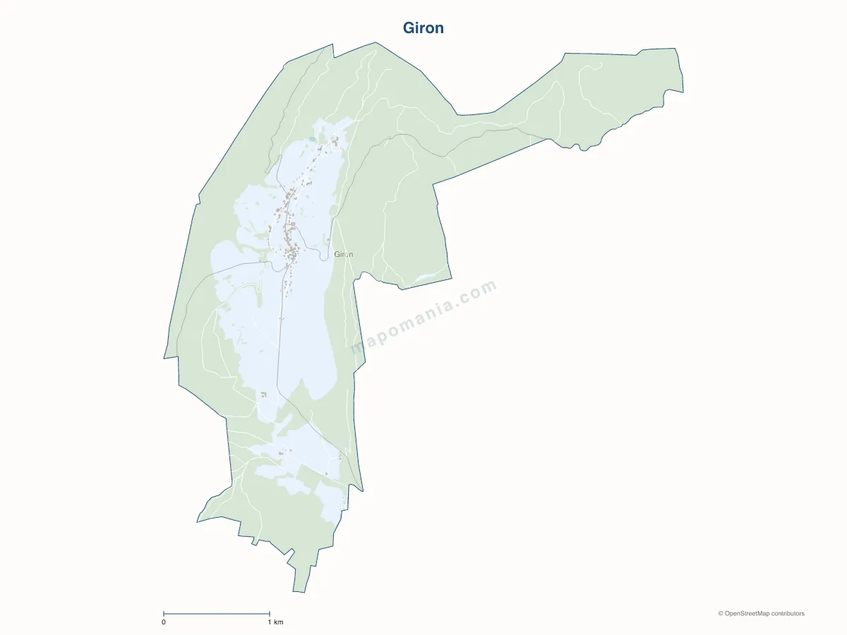 Carte de Giron à personnaliser