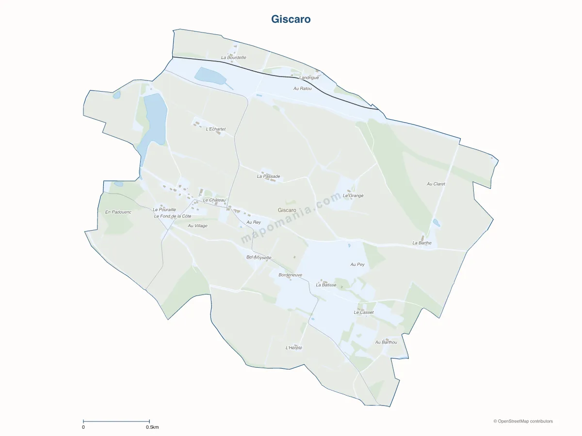 Carte de Giscaro à personnaliser