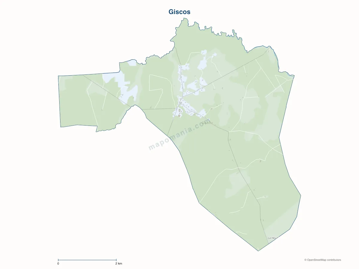 Carte de Giscos à personnaliser