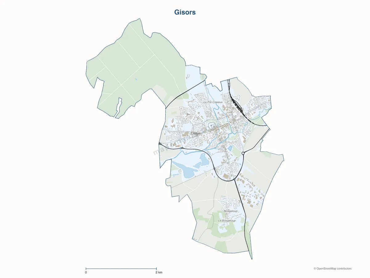 Carte de Gisors à personnaliser