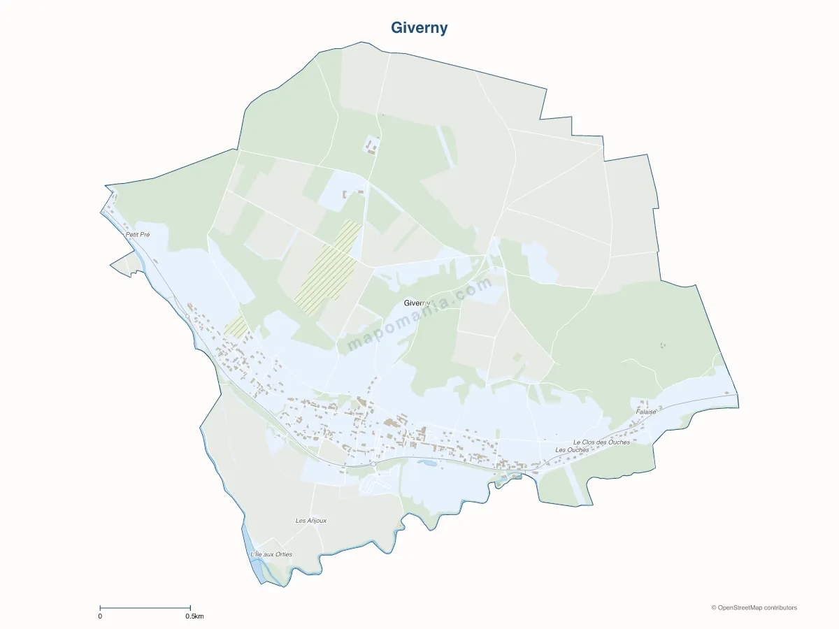 Carte de Giverny à personnaliser