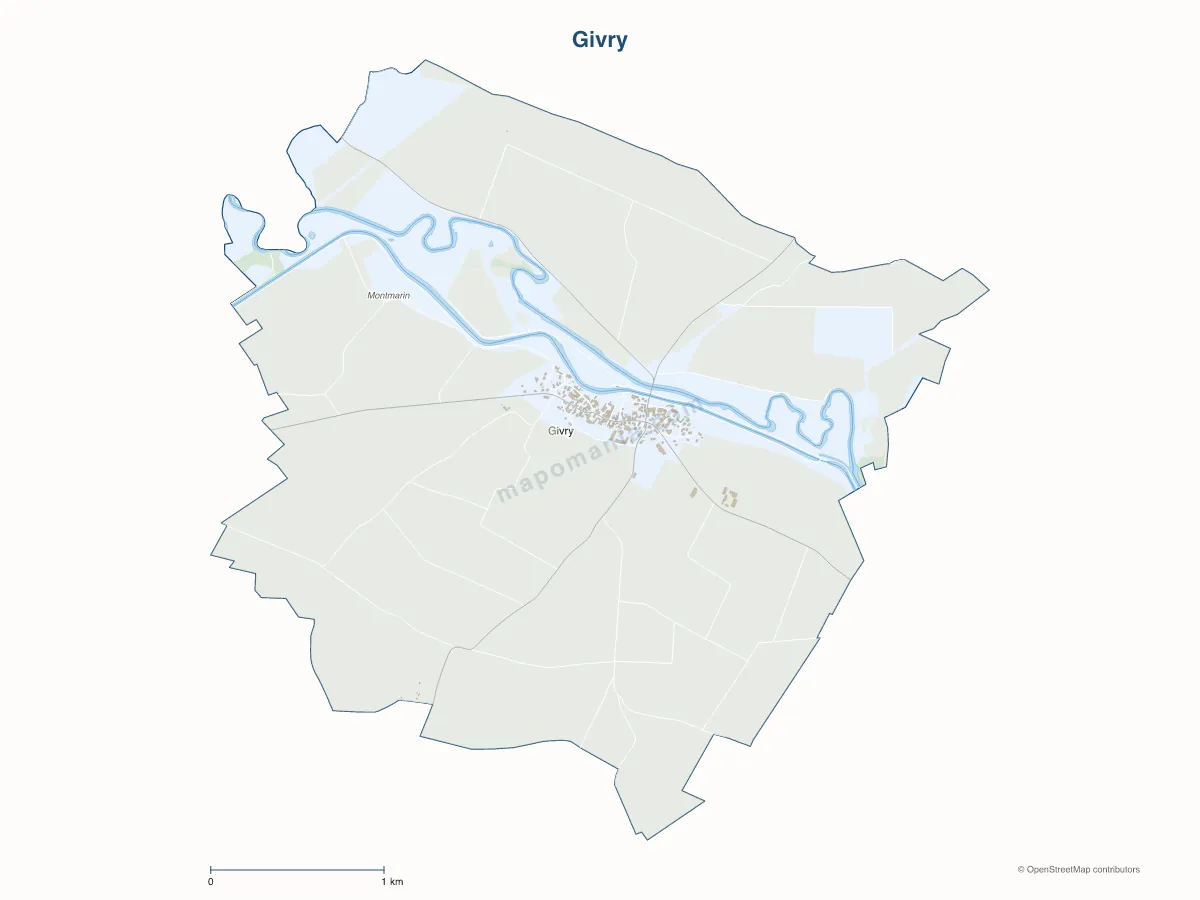 Carte de Givry à personnaliser
