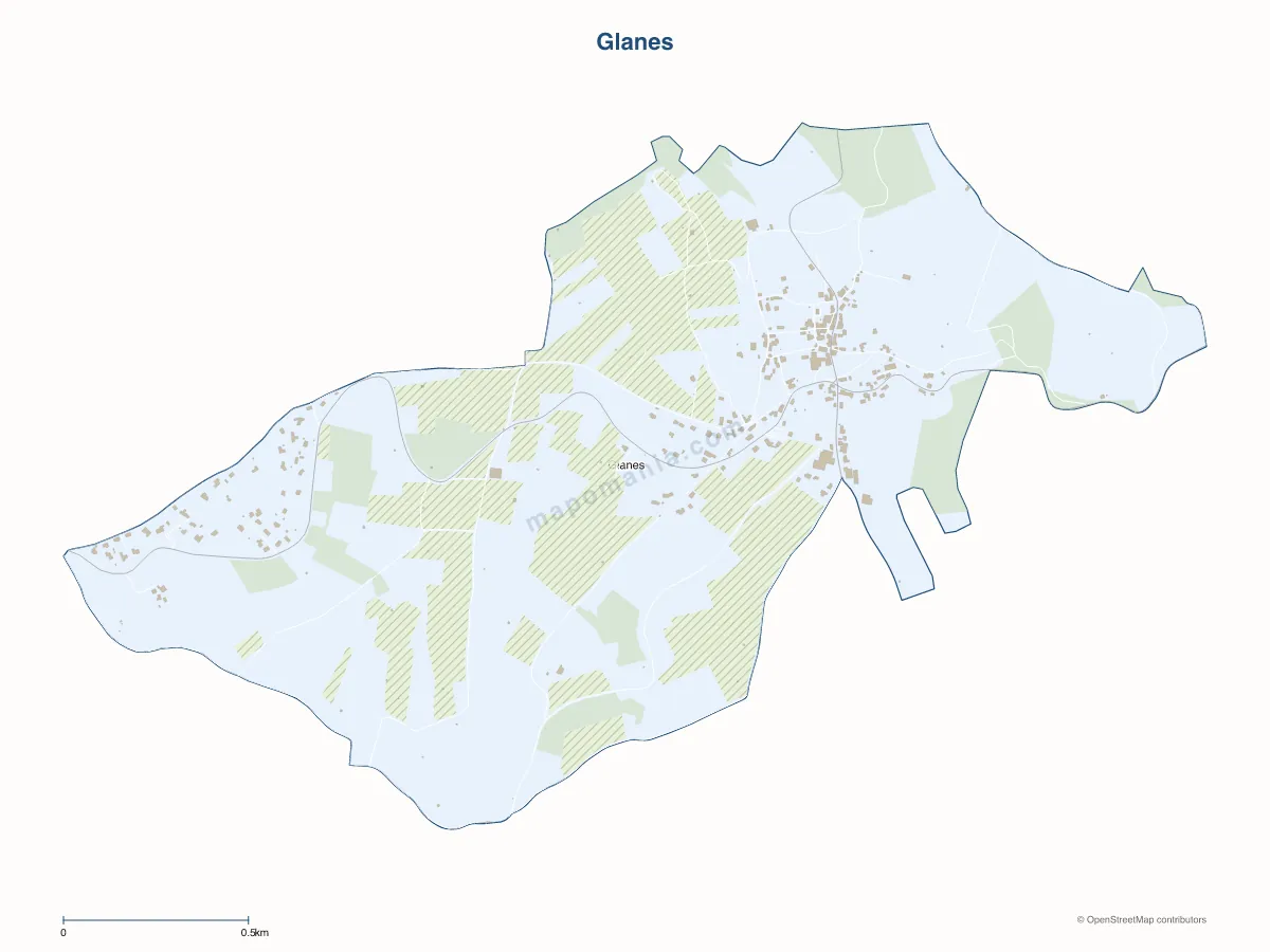 Carte de Glanes à personnaliser