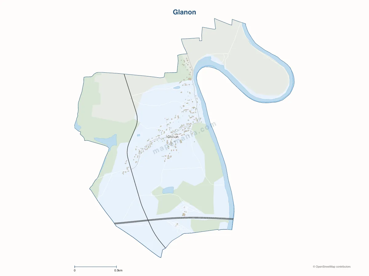 Carte de Glanon à personnaliser