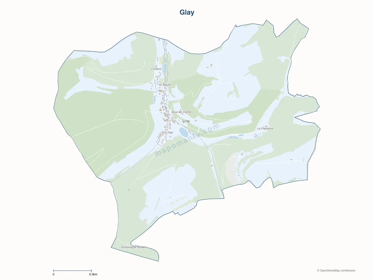 Carte de Glay à personnaliser