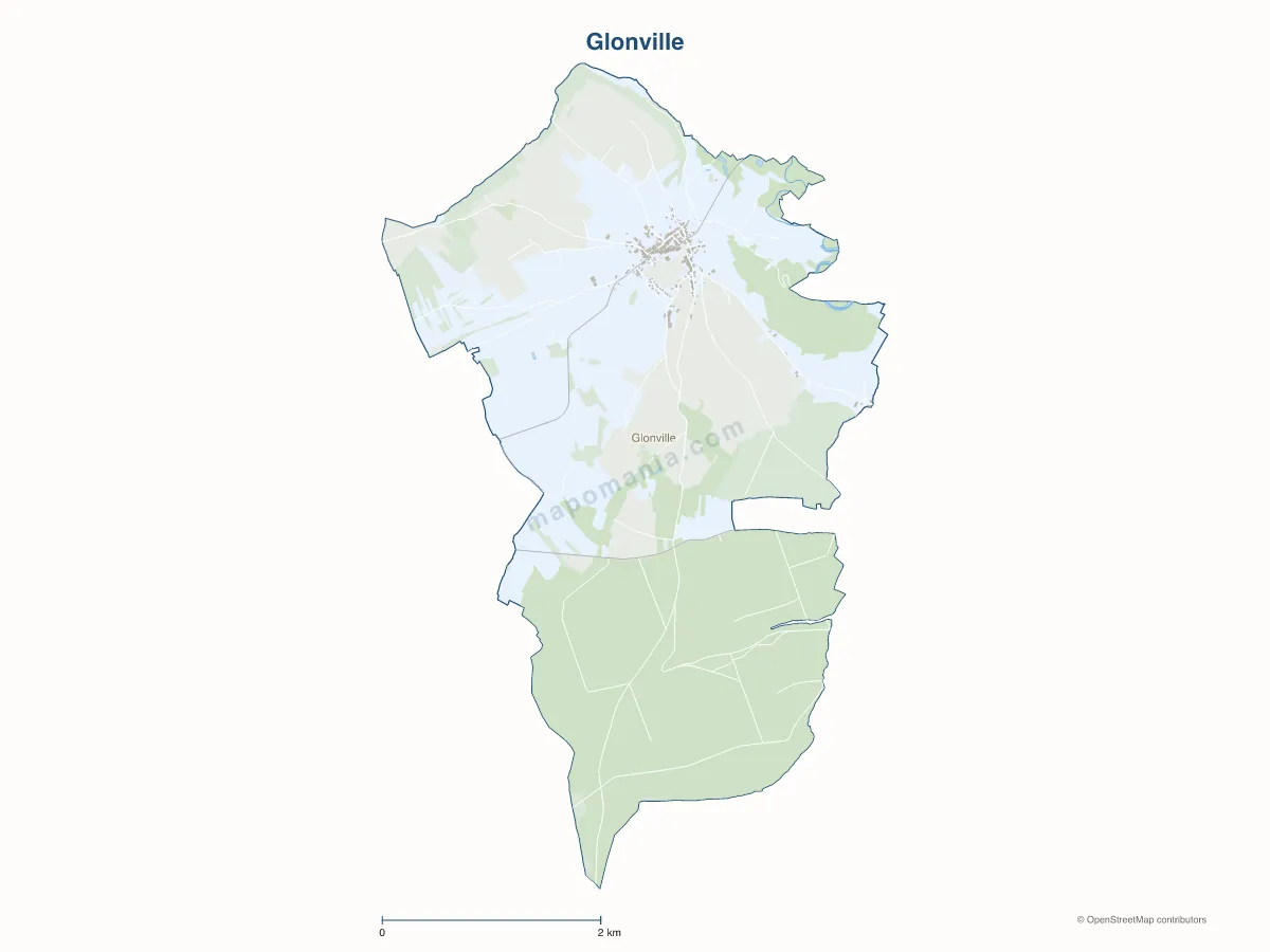 Carte de Glonville à personnaliser