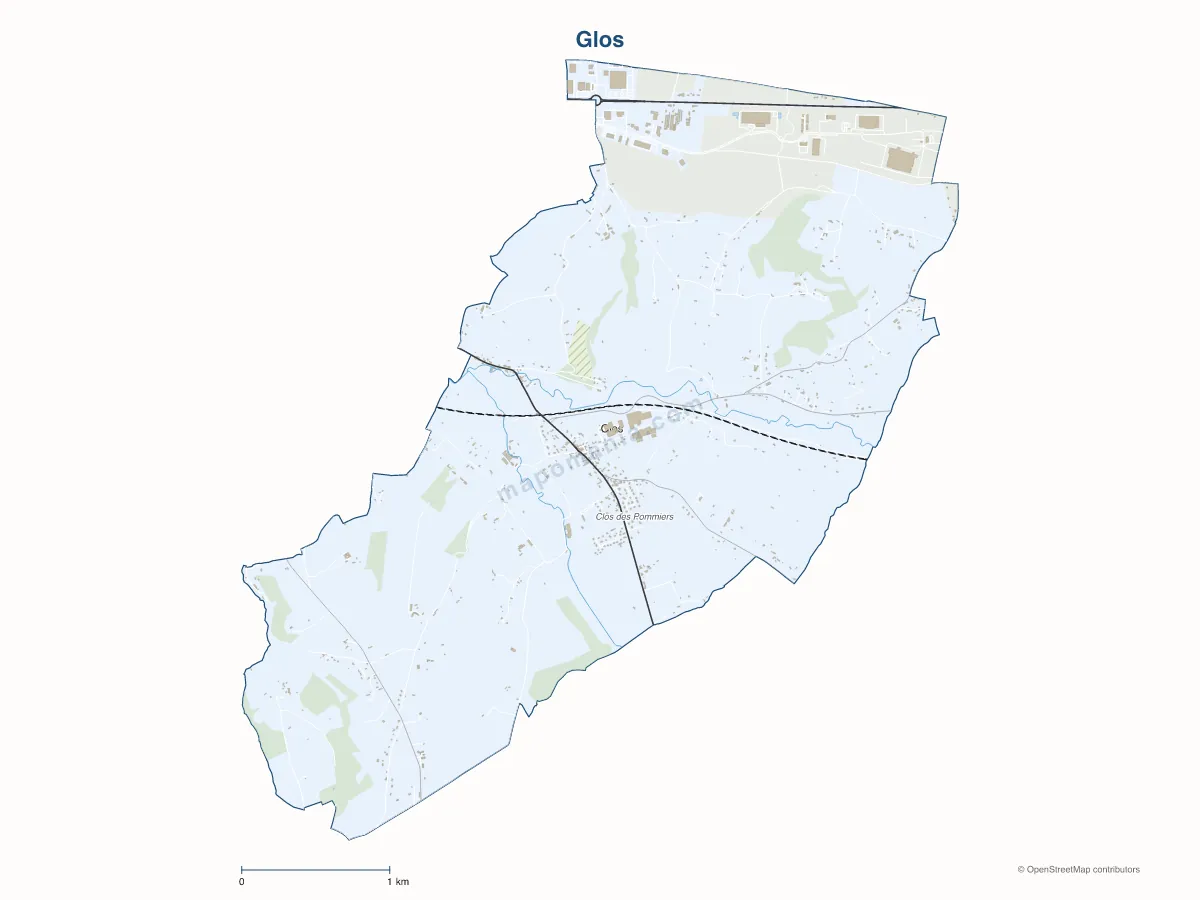 Carte de Glos à personnaliser