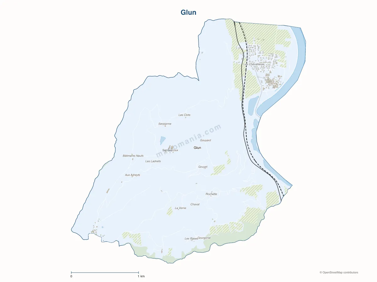 Carte de Glun à personnaliser