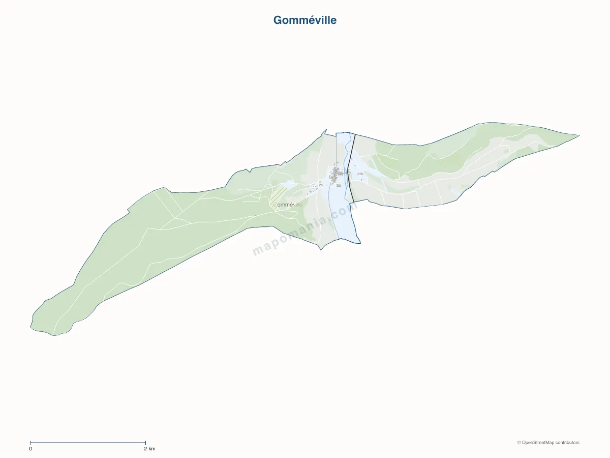 Carte de Gomméville à personnaliser