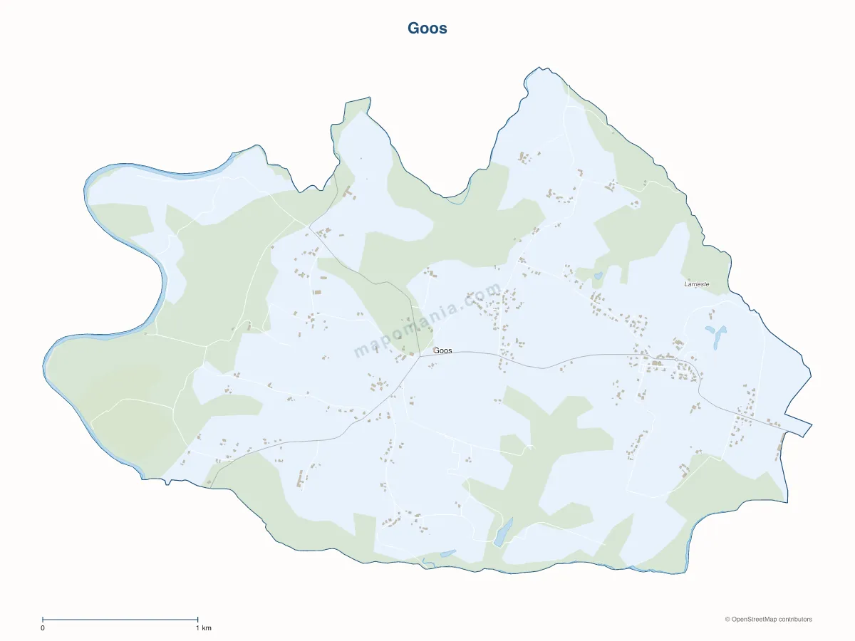 Carte de Goos à personnaliser