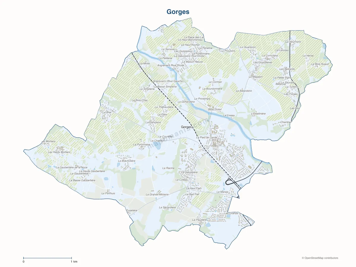 Carte de Gorges à personnaliser
