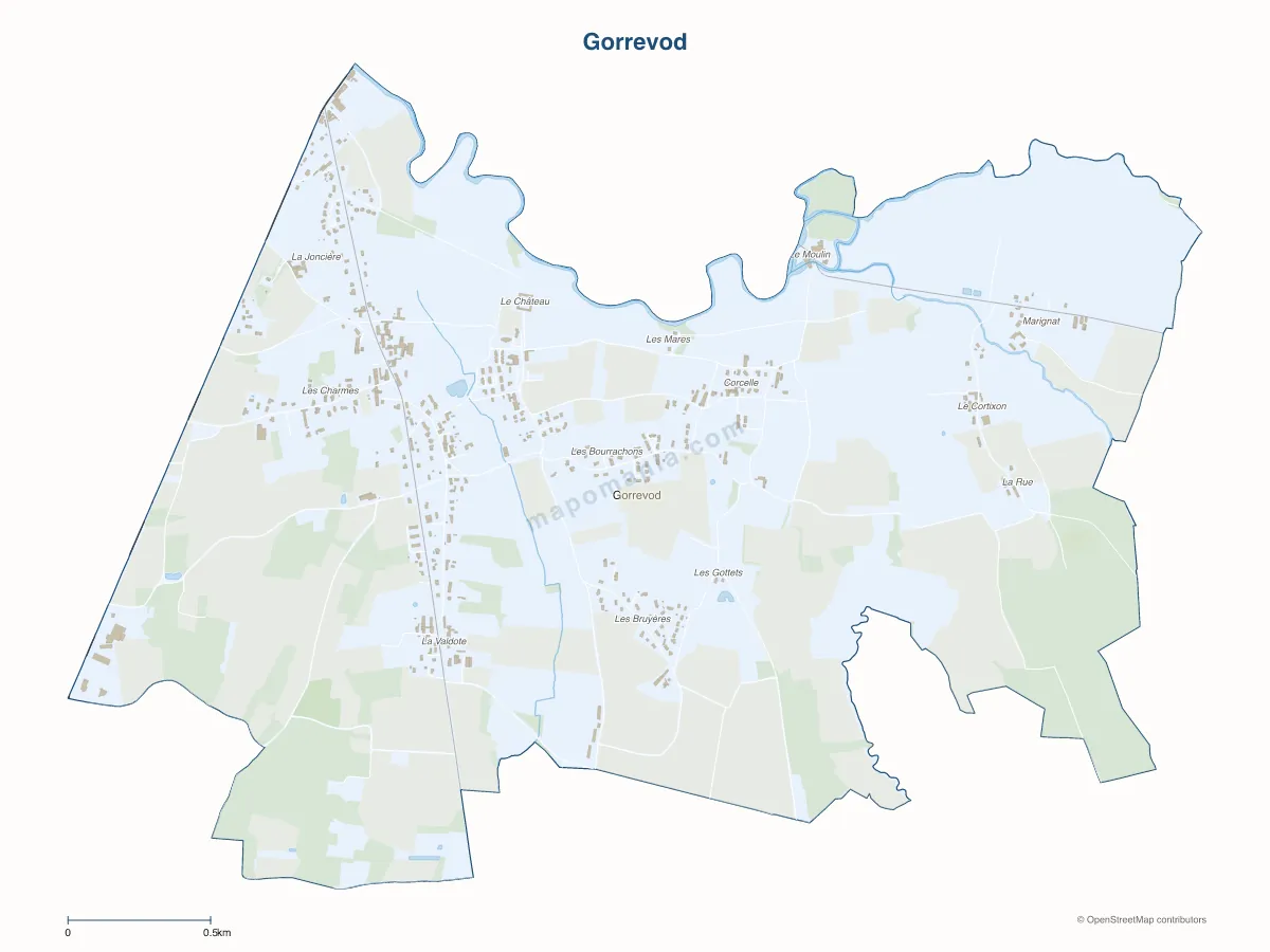 Carte de Gorrevod à personnaliser