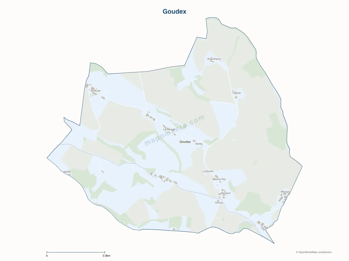 Carte de Goudex à personnaliser