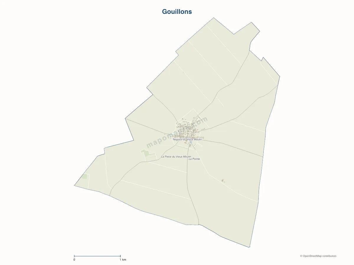 Carte de Gouillons à personnaliser