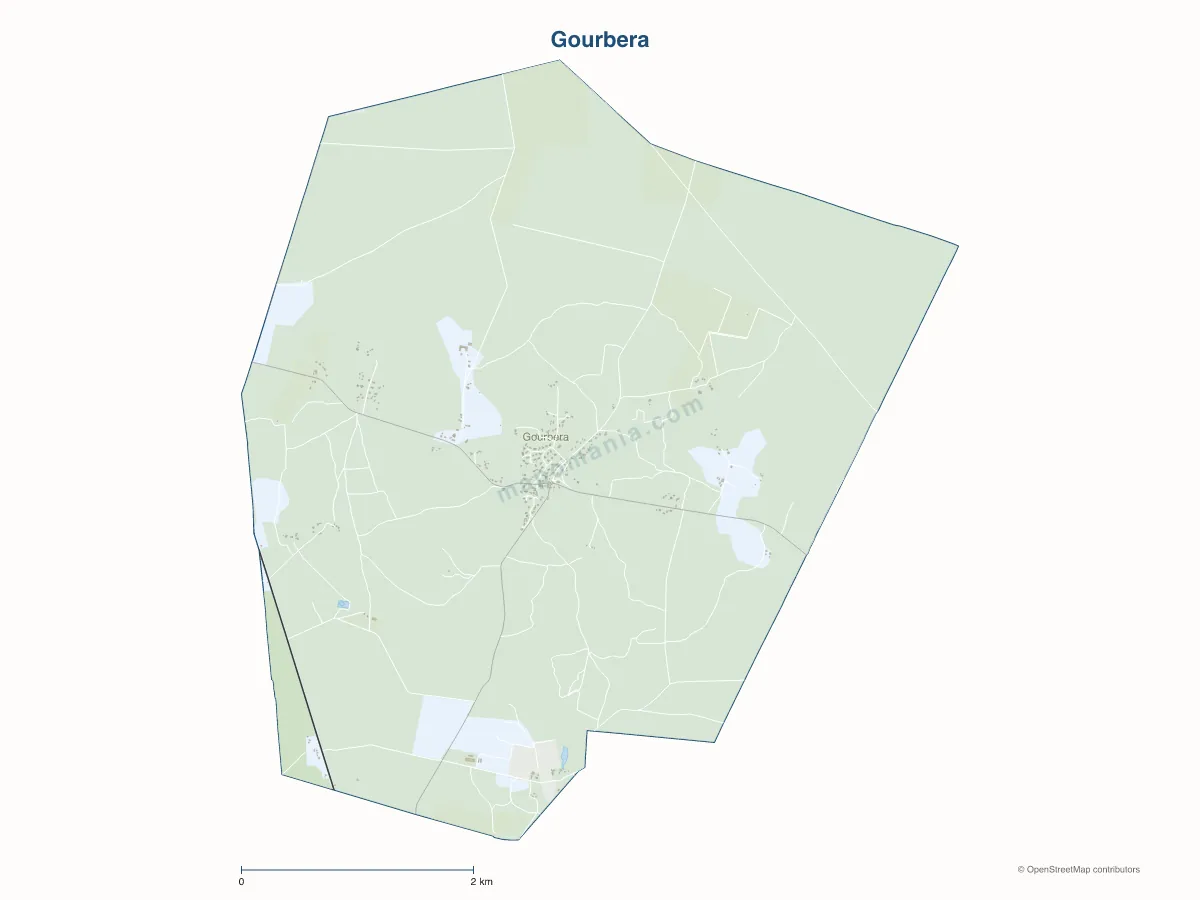 Carte de Gourbera à personnaliser
