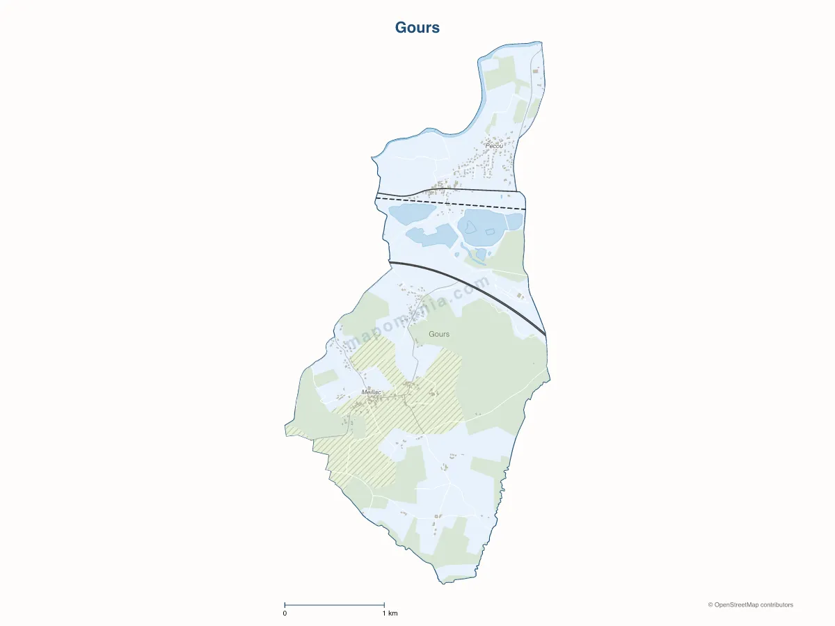 Carte de Gours à personnaliser