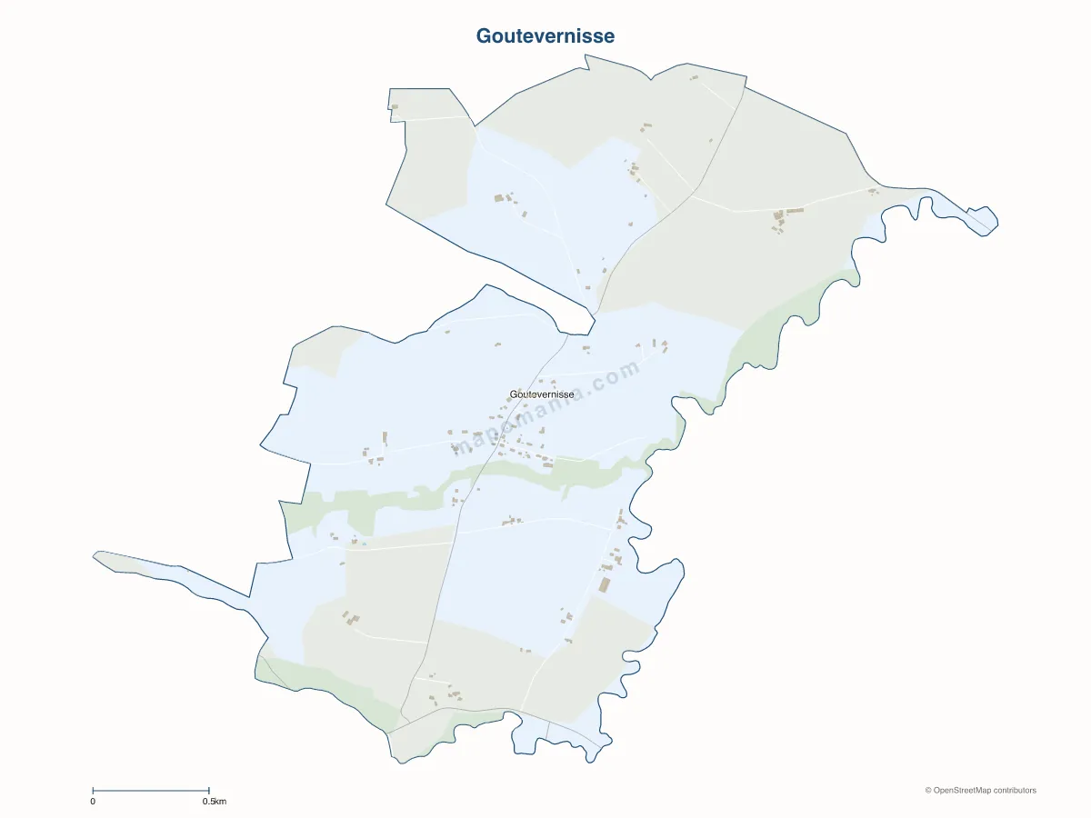 Carte de Goutevernisse à personnaliser