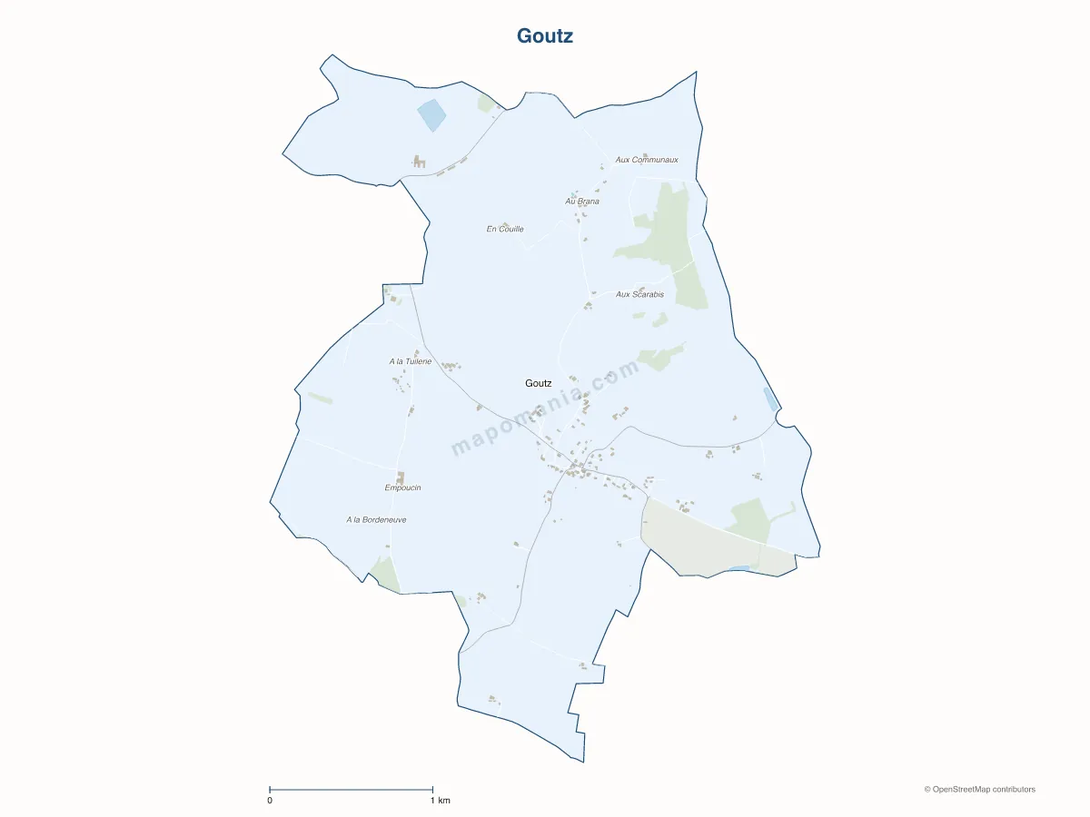 Carte de Goutz à personnaliser