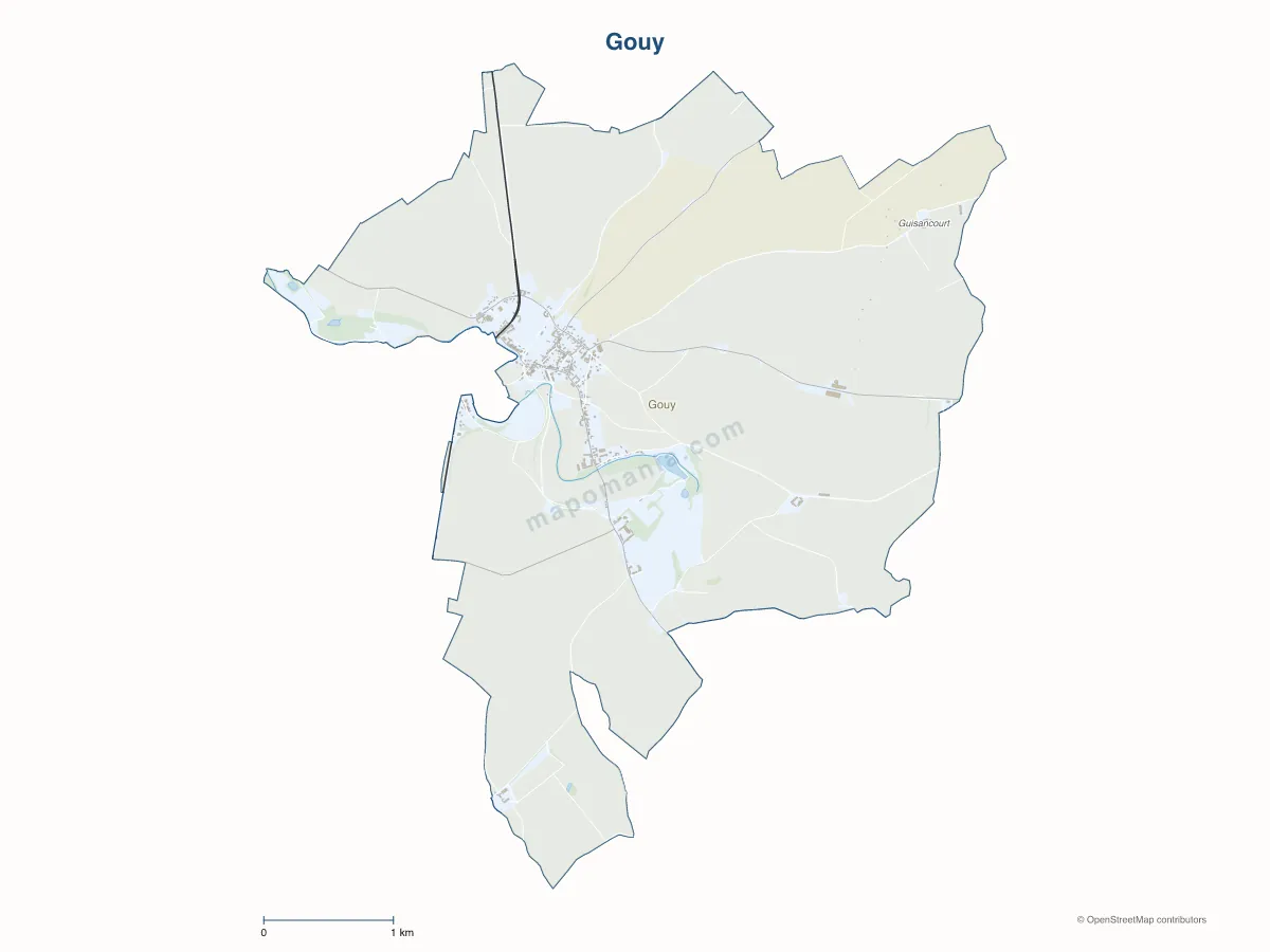 Carte de Gouy à personnaliser
