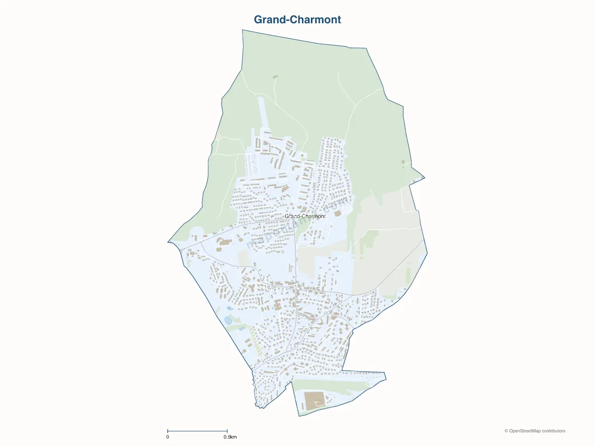 Carte de Grand-Charmont à personnaliser