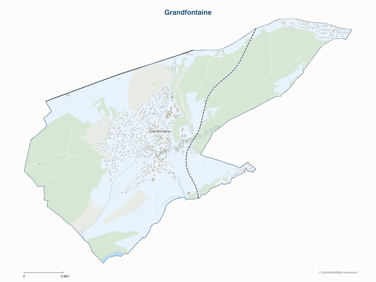 Carte de Grandfontaine à personnaliser