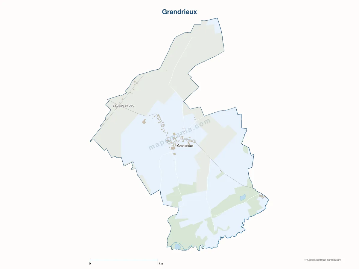 Carte de Grandrieux à personnaliser