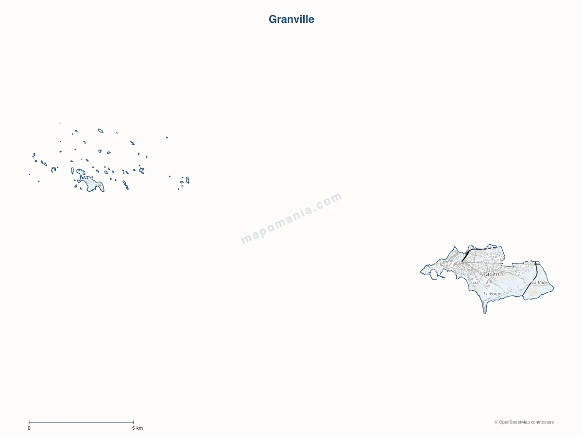 Carte de Granville à personnaliser