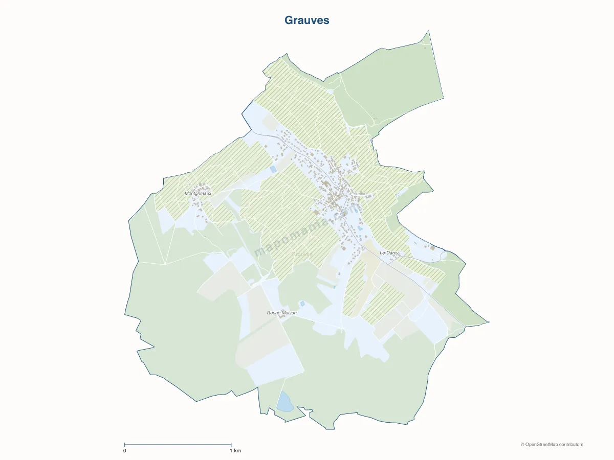 Carte de Grauves à personnaliser