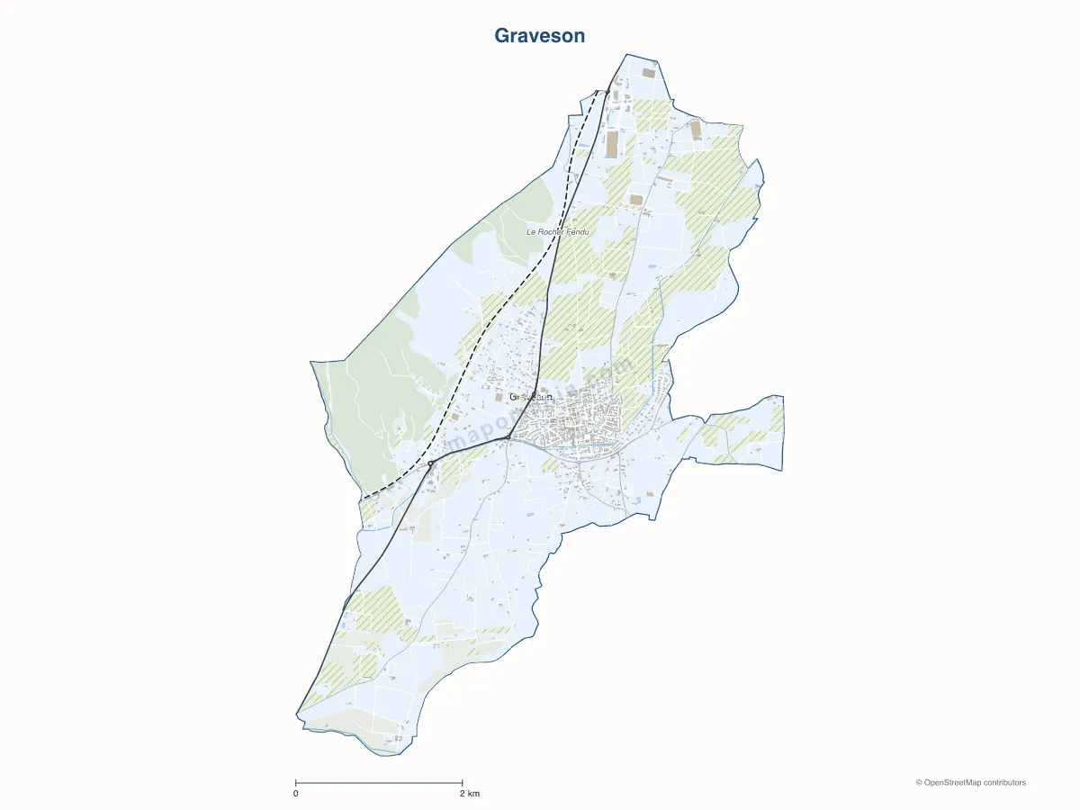 Carte de Graveson à personnaliser