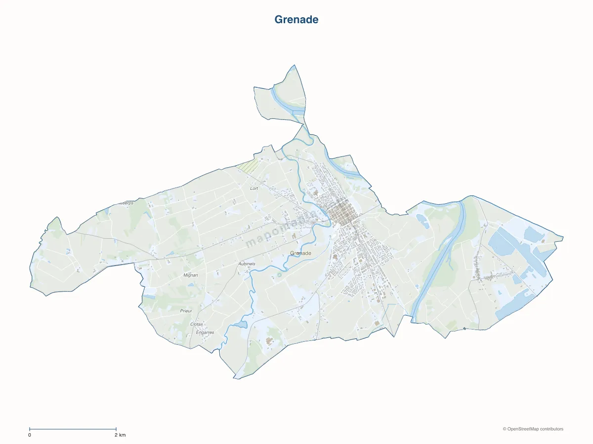 Carte de Grenade à personnaliser