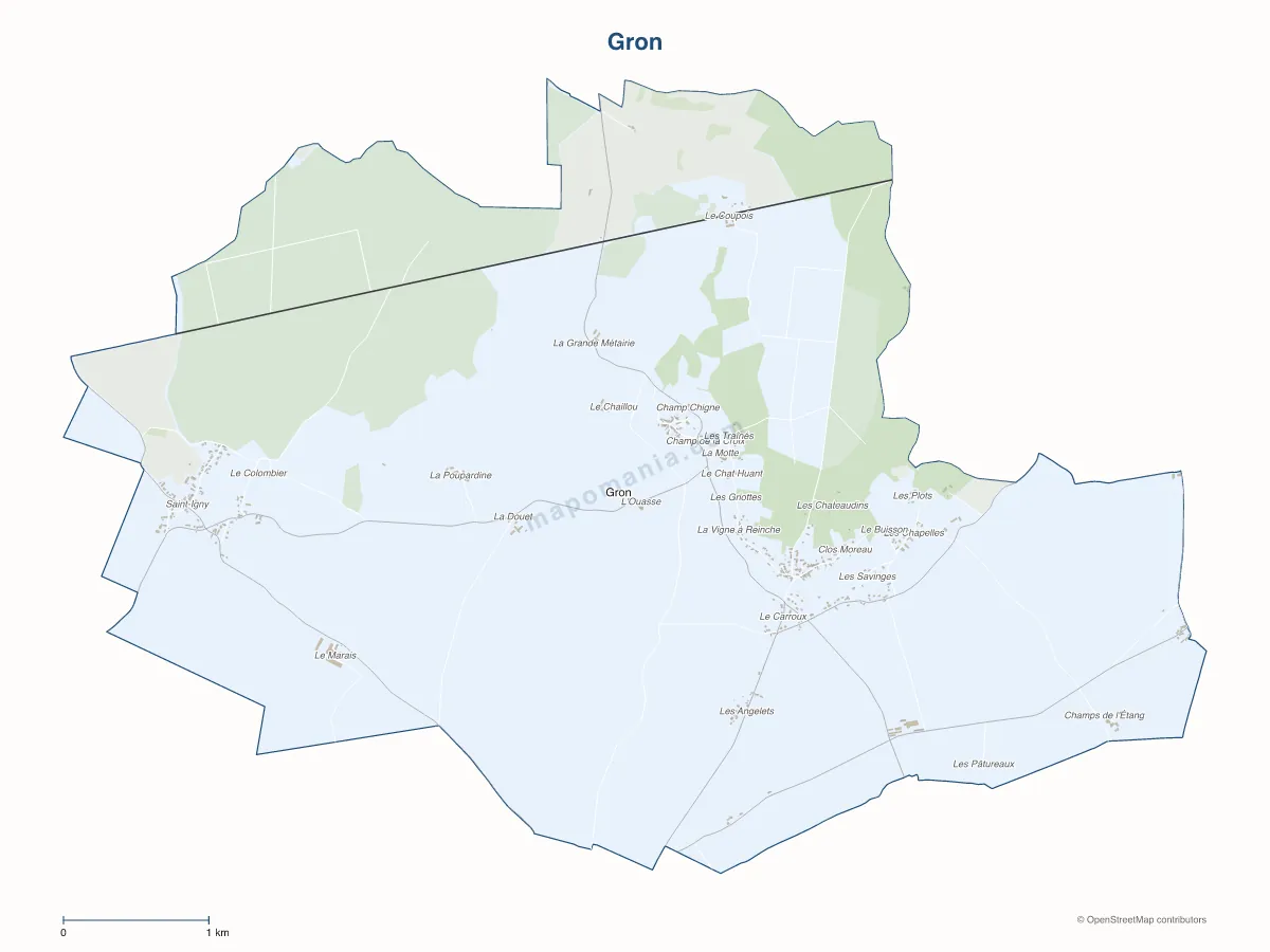Carte de Gron à personnaliser