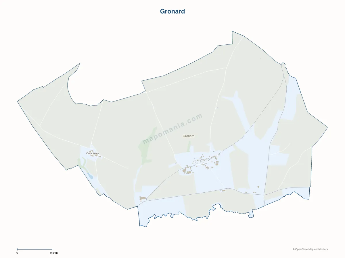 Carte de Gronard à personnaliser