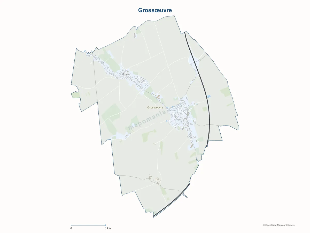 Carte de Grossœuvre à personnaliser