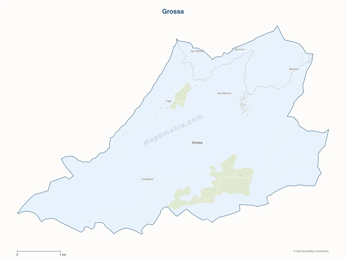 Carte de Grossa à personnaliser
