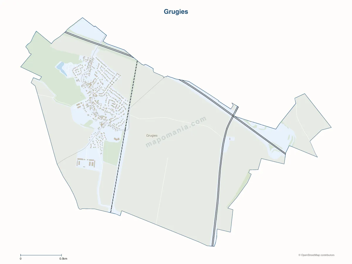 Carte de Grugies à personnaliser