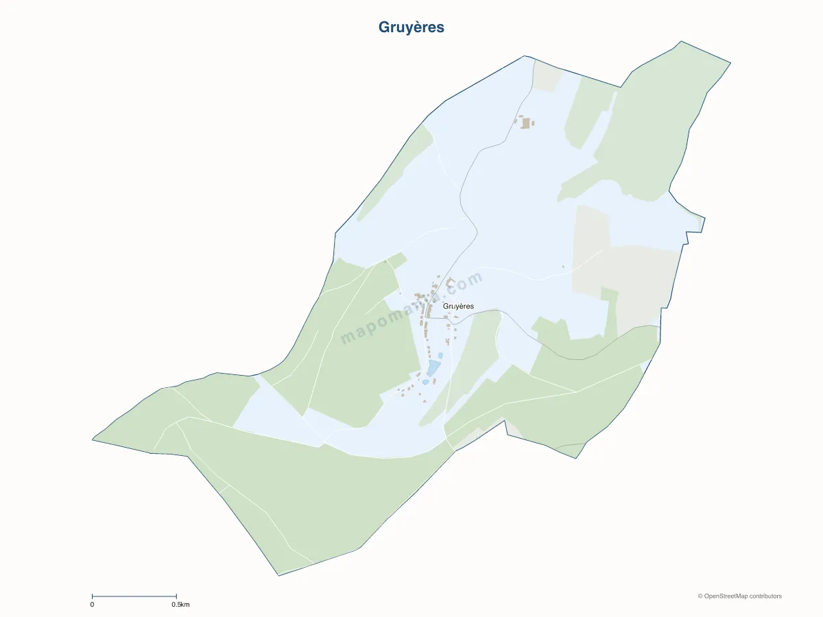Carte de Gruyères à personnaliser