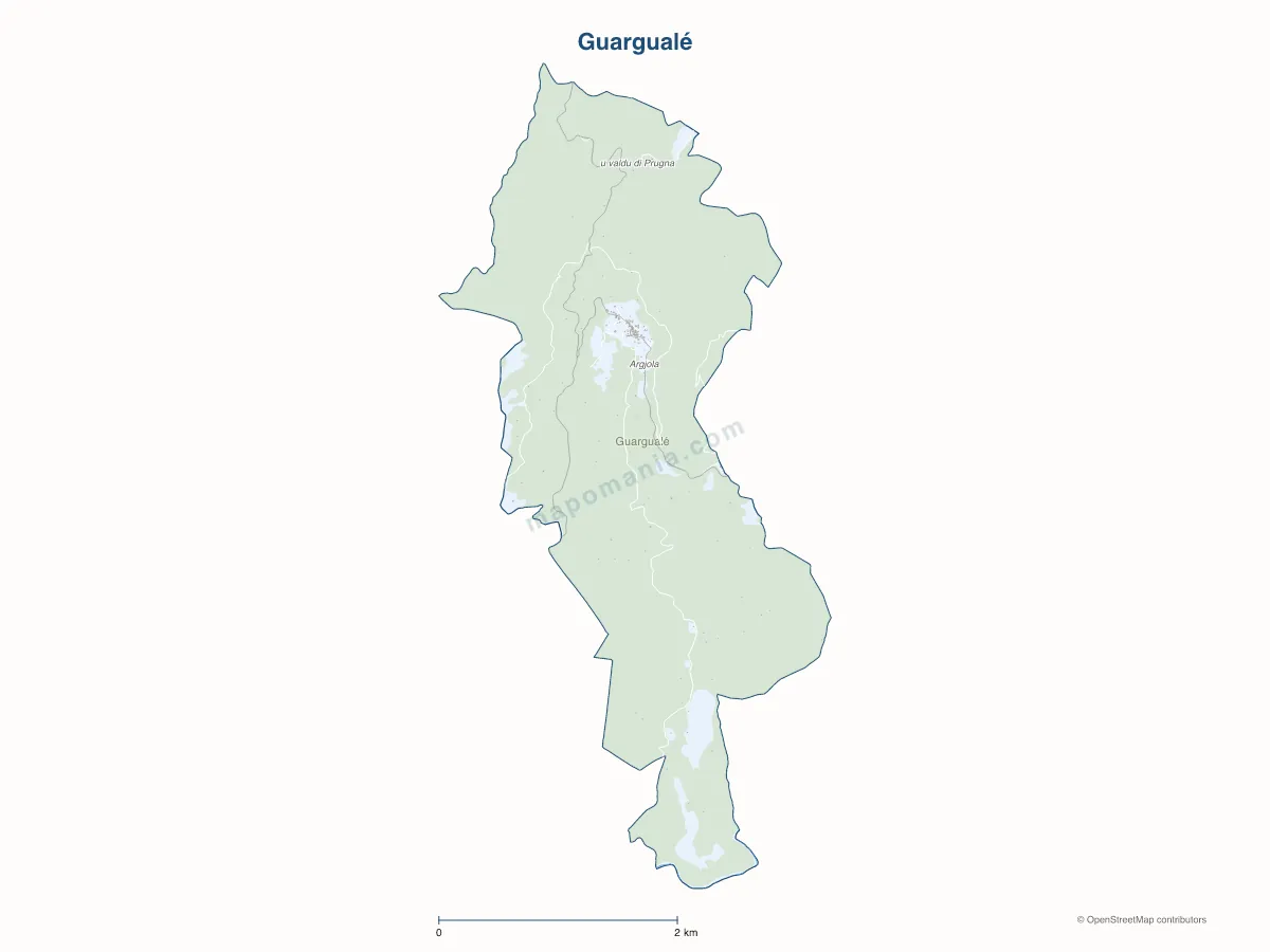 Carte de Guargualé à personnaliser