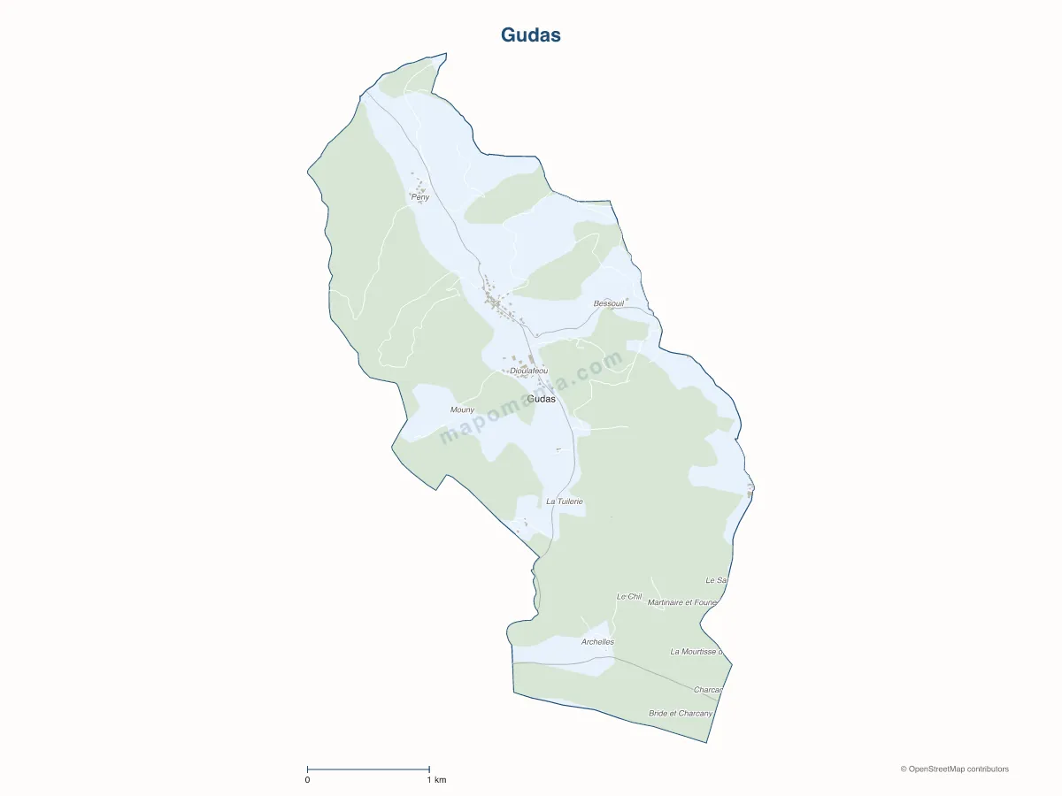 Carte de Gudas à personnaliser