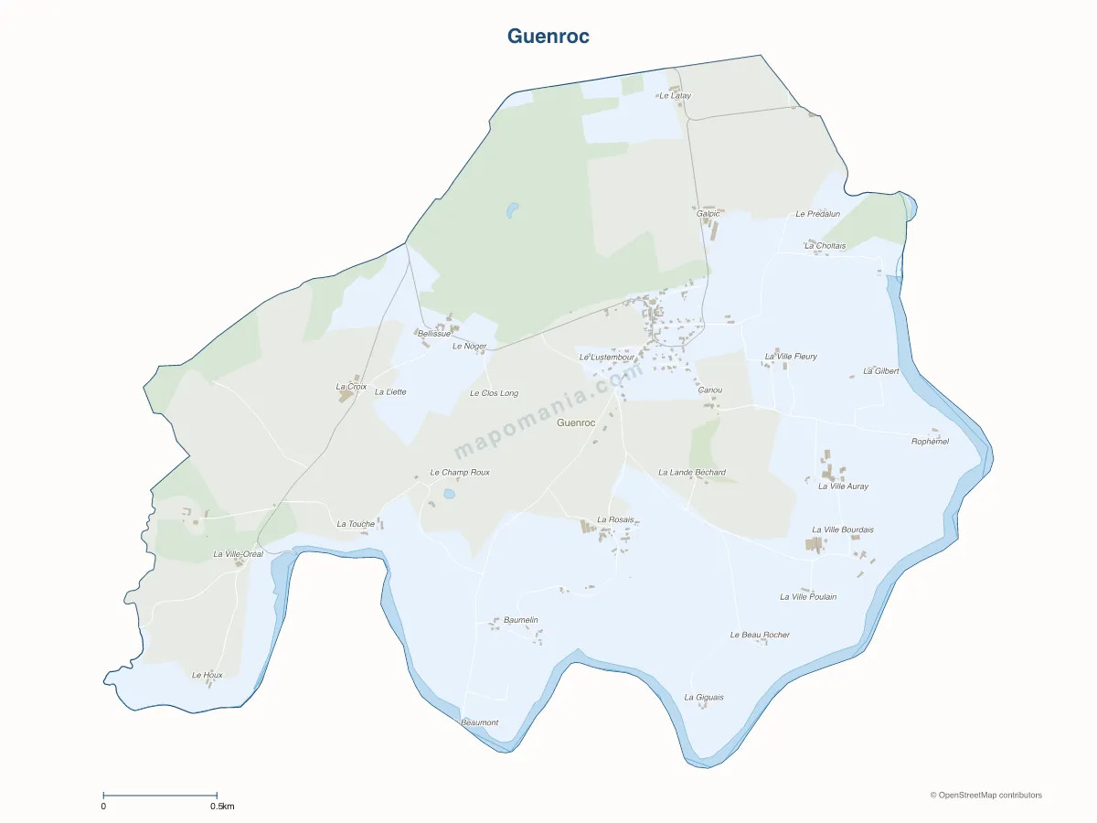 Carte de Guenroc à personnaliser