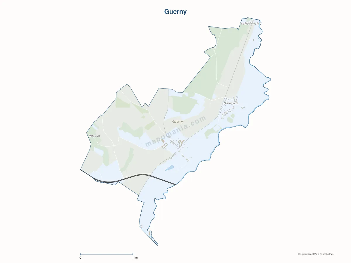 Carte de Guerny à personnaliser