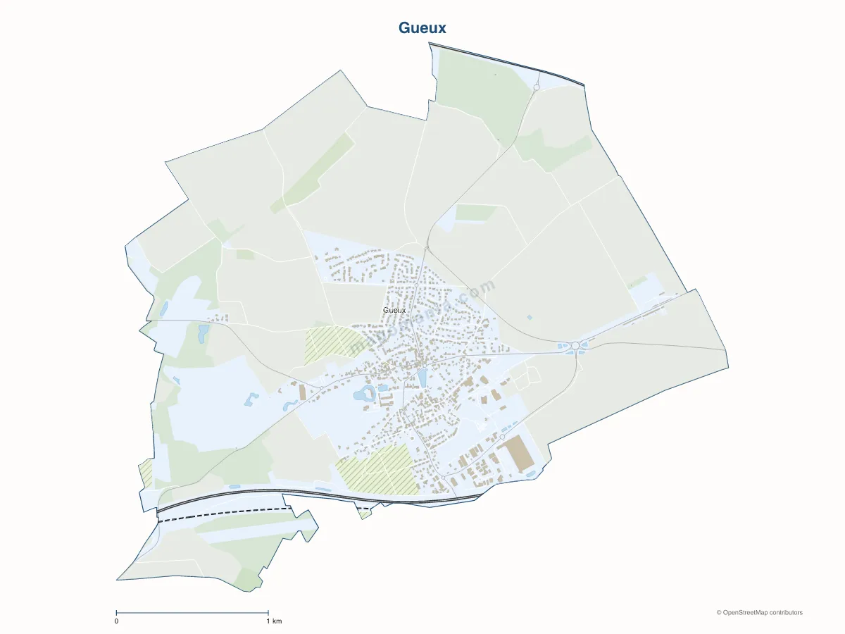 Carte de Gueux à personnaliser